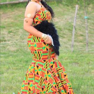 Kente Prom/Wedding Dress